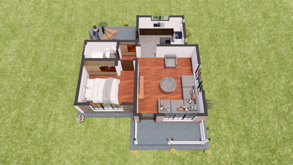 One-Bedroom Bungalow Design - Image 4