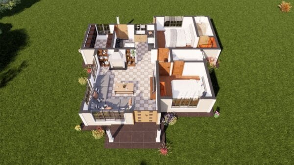Two Bedroom House Design - Image 4