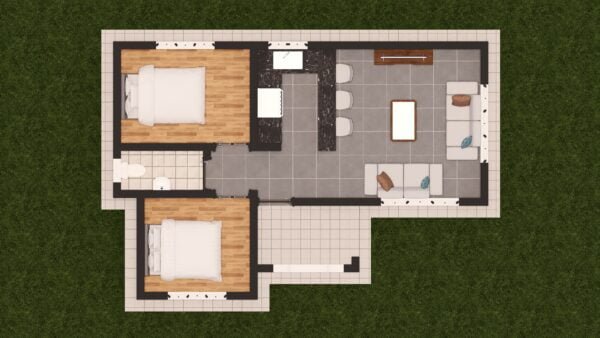 A Simple Two Bedroom Design - Image 4