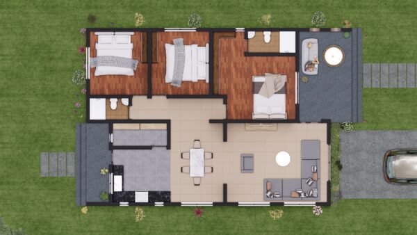 A Simple Three Bedroom Bungalow - Image 4