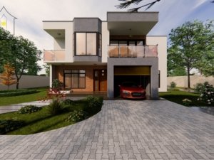 A five-bedroom mansion house design in Kenya