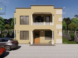 A beautiful four bedroom maisonette design and plan