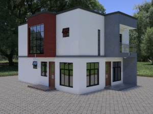 A four-bedroom maisonette design
