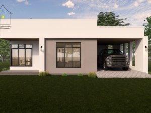 A stylish three bedroom house design