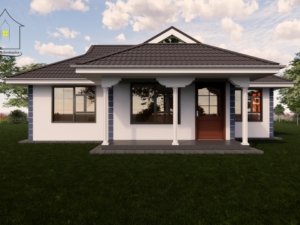 A two bedroom house plan - S. Architectonics