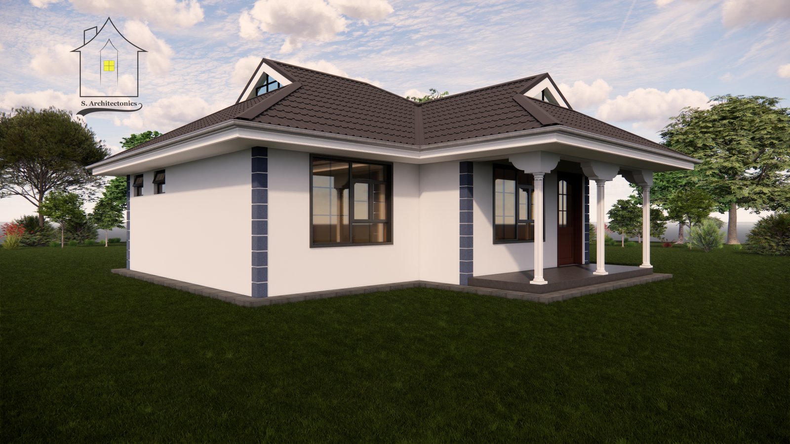 A two bedroom house plan - S. Architectonics