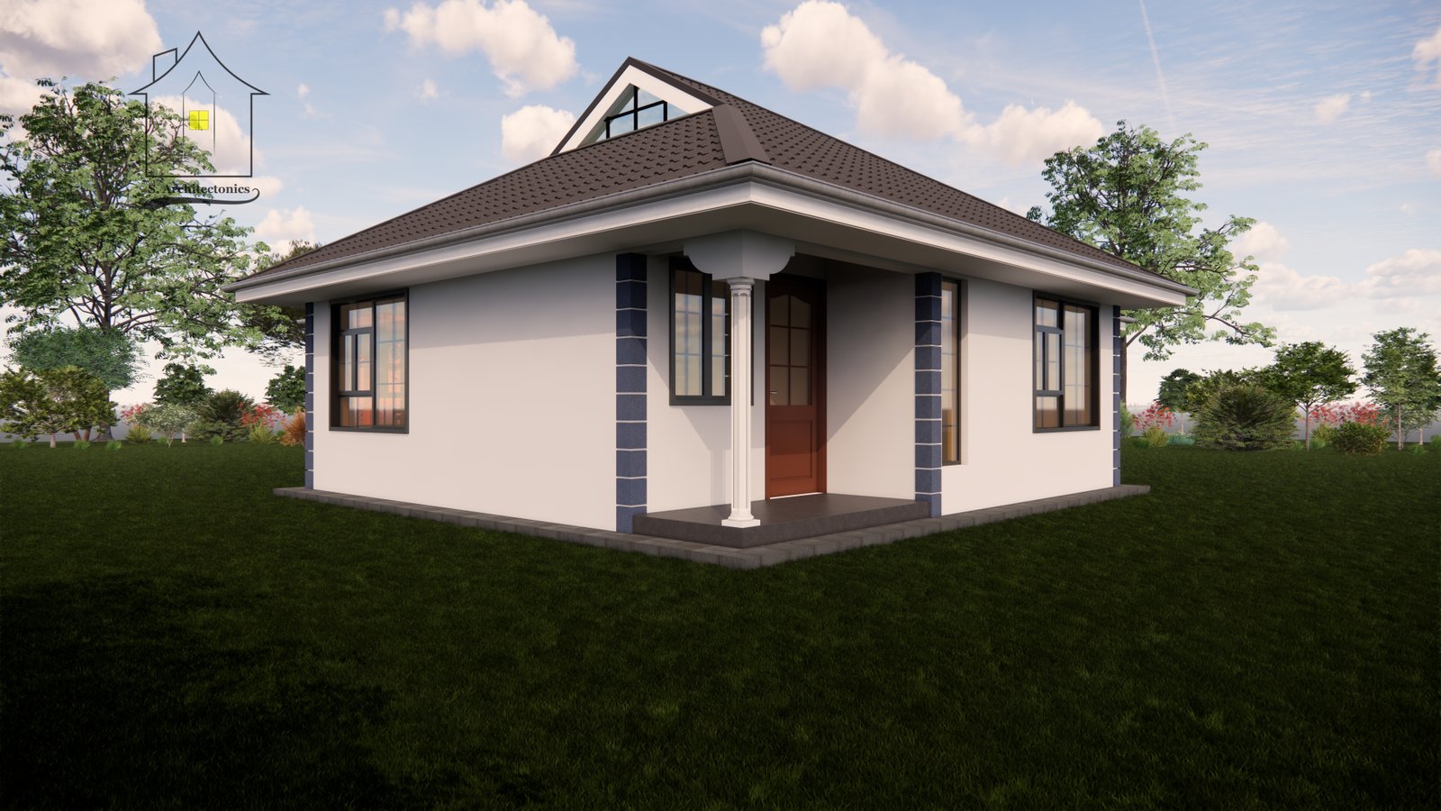 A two bedroom house plan - S. Architectonics