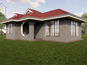 A simple two bedroom house design