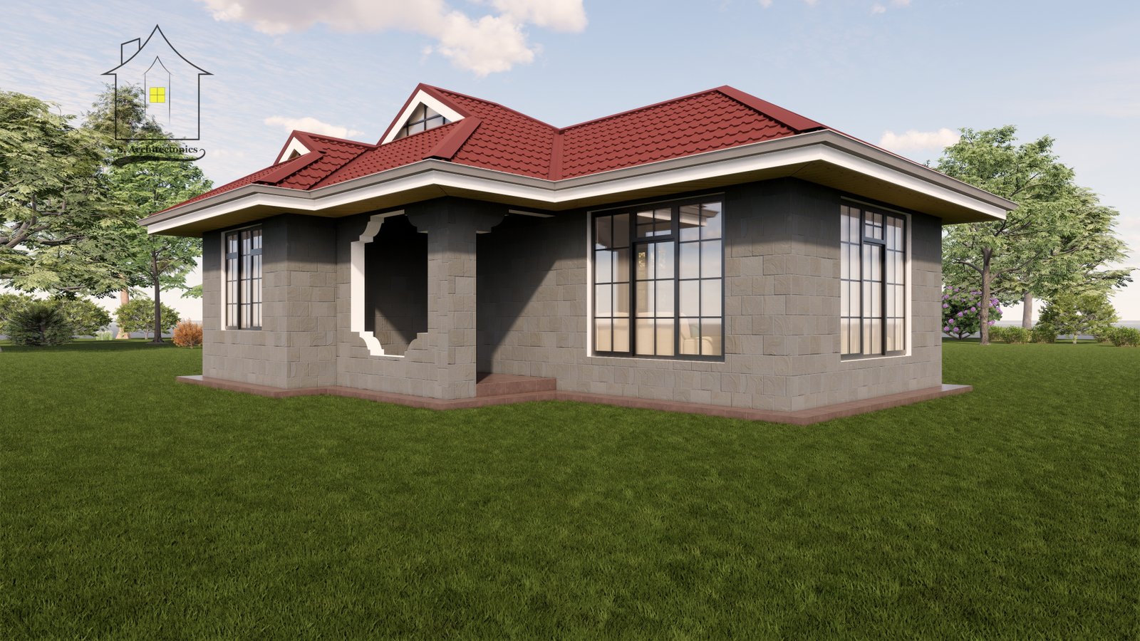 A simple two bedroom house design