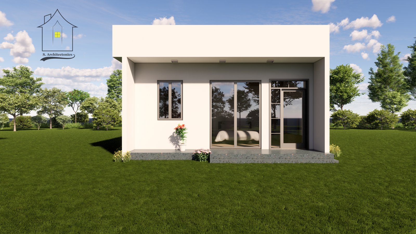 A one-bedroom house design