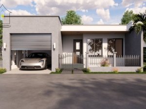 Two-bedroom house plan - S. Architectonics