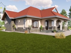 An amazing three-bedroom house plan.